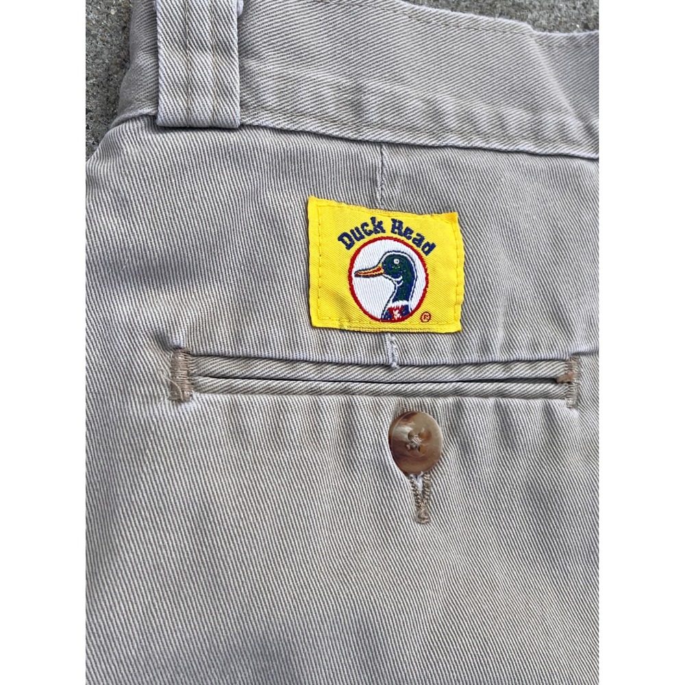 Duck Head‎ Khaki Shorts Womens Pleated High Waist Vintage Retro Cute 7" inseam